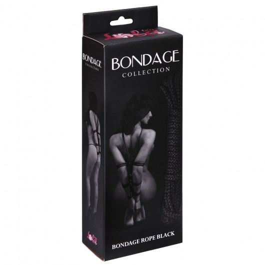 Черная веревка Bondage Collection Black - 9 м. - Lola Games - купить с доставкой в Екатеринбурге