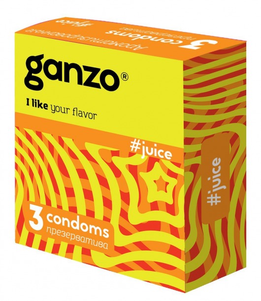 Ароматизированные презервативы Ganzo Juice - 3 шт. - Ganzo - купить с доставкой в Екатеринбурге