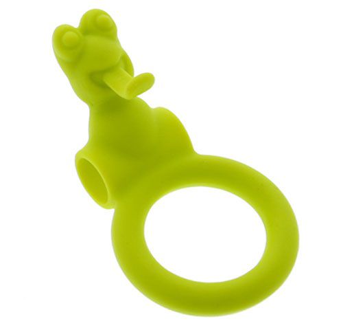 Зелёное эрекционное кольцо с вибрацией NEON FROGGY STYLE VIBRATING RING - Dream Toys - в Екатеринбурге купить с доставкой