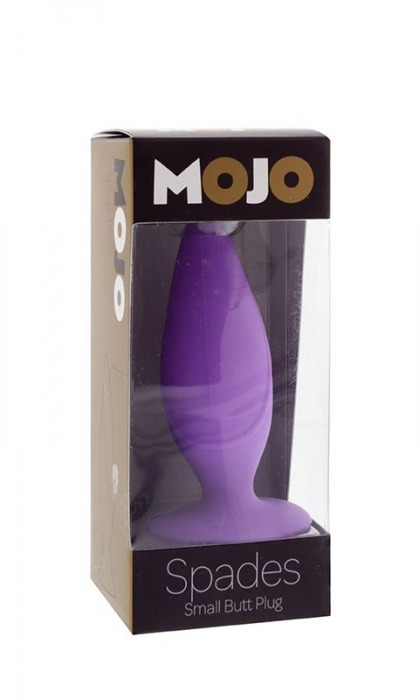 Фиолетовая анальная пробка MOJO SPADES SMALL BUTT PLUG - 10 см. - Seven Creations