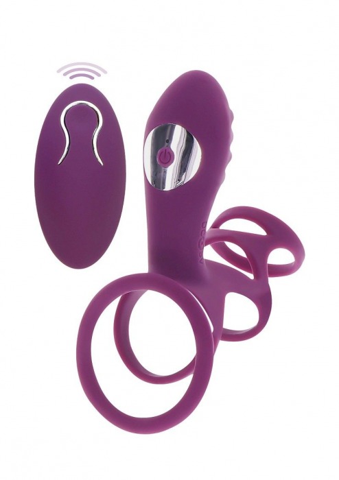 Фиолетовая эрекционная вибронасадка Halo Halo C-Ring Sleeve - Toy Joy - в Екатеринбурге купить с доставкой