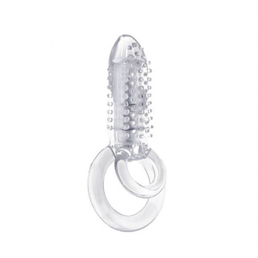 Прозрачное эрекционное кольцо с вибрацией DOUBLE O 8 CLEAR - Screaming O - в Екатеринбурге купить с доставкой