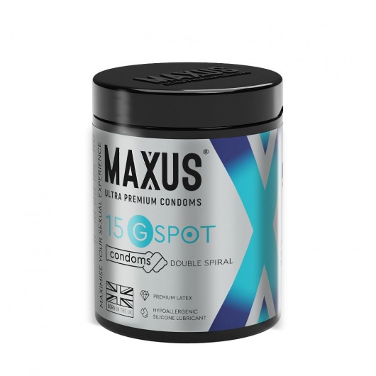 Гладкие презервативы Maxus G spot с двойной спиралью - 15 шт. - Maxus - купить с доставкой в Екатеринбурге