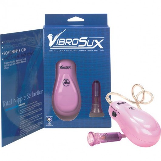 Розовый вибростимулятор для сосков VibroSux - NMC