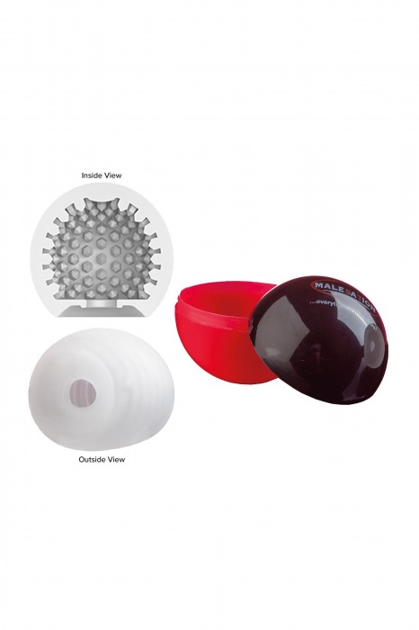 Белый мастурбатор-шар Lucky Ball Type 2 - MALESATION - в Екатеринбурге купить с доставкой