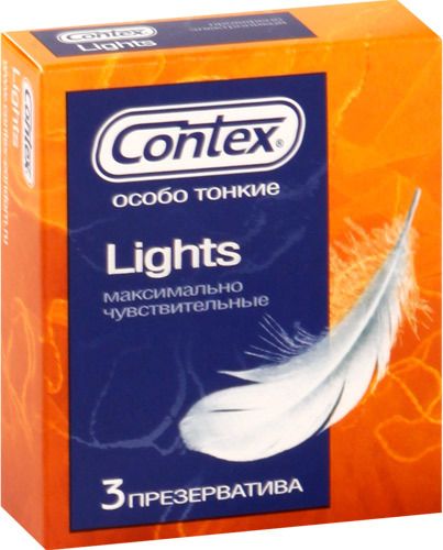 Особо тонкие презервативы Contex Lights - 3 шт. - Contex - купить с доставкой в Екатеринбурге