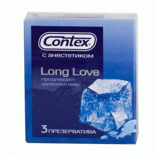 Презервативы с продлевающей смазкой Contex Long Love - 3 шт. - Contex - купить с доставкой в Екатеринбурге