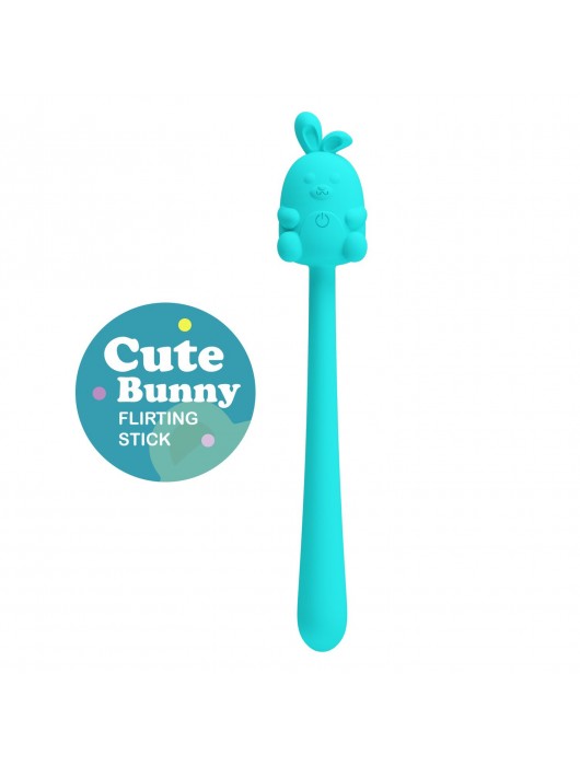 Аквамариновый гибкий вибратор - 14,2 см. - Baile