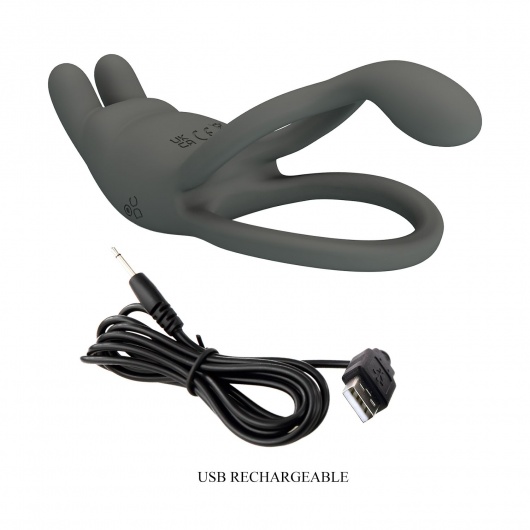 Серое эрекционное виброкольцо Dwayne - Baile - в Екатеринбурге купить с доставкой