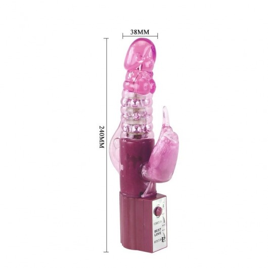 Розовый хай-тек вибратор Cute Baby Pink - 24 см. - Baile