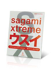 Ультратонкий презерватив Sagami Xtreme SUPERTHIN - 1 шт. - Sagami - купить с доставкой в Екатеринбурге
