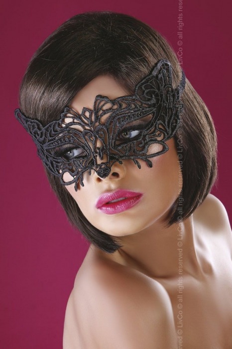 Широкая, закрывающая нос ажурная маска - Livia Corsetti купить с доставкой