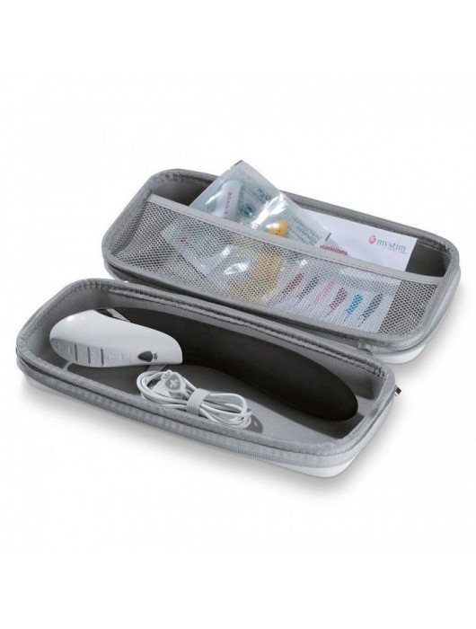 Вибратор с электростимуляцией Sizzling Simon Black Edition - 27 см. - MyStim - купить с доставкой в Екатеринбурге