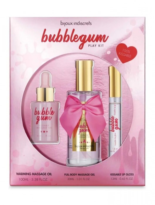 Набор средств для массажа и ласк Bubblegum Play Kit - Bijoux Indiscrets - купить с доставкой в Екатеринбурге