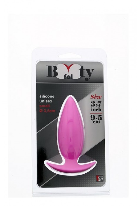 Розовая анальная пробка BOOTYFUL ANAL PLUG SMALL PINK - 9,5 см. - Dream Toys