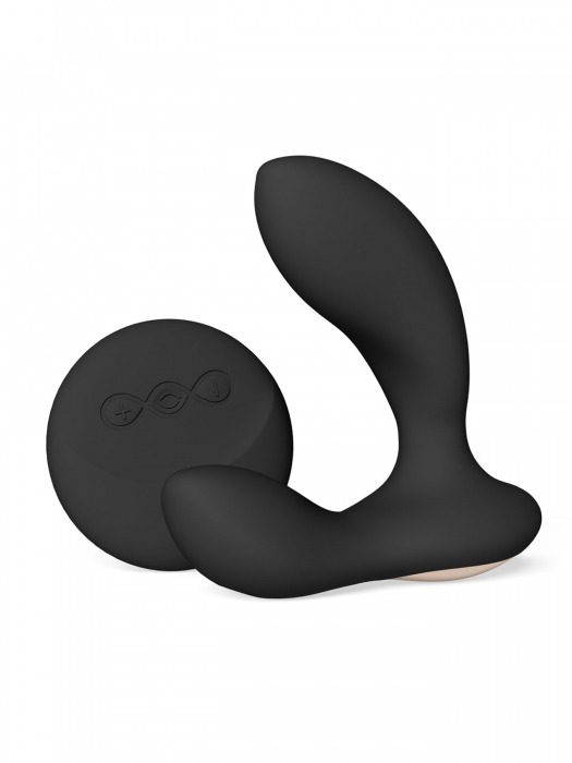 Черный вибромассажер простаты с пультом ДУ Hugo 2 Remote - Lelo - в Екатеринбурге купить с доставкой