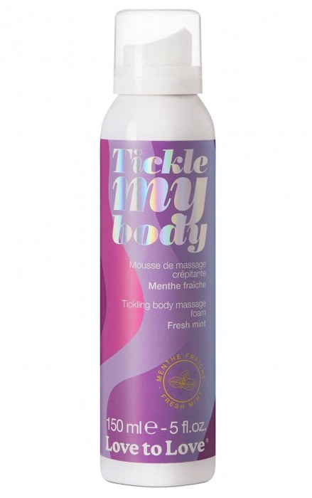 Массажная хрустящая пенка Tickle My Body Fresh Mint с ароматом мяты - 150 мл. - Love to Love - купить с доставкой в Екатеринбурге