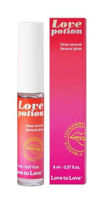 Возбуждающий блеск для губ Love Potion - 8 мл. - Love to Love - купить с доставкой в Екатеринбурге