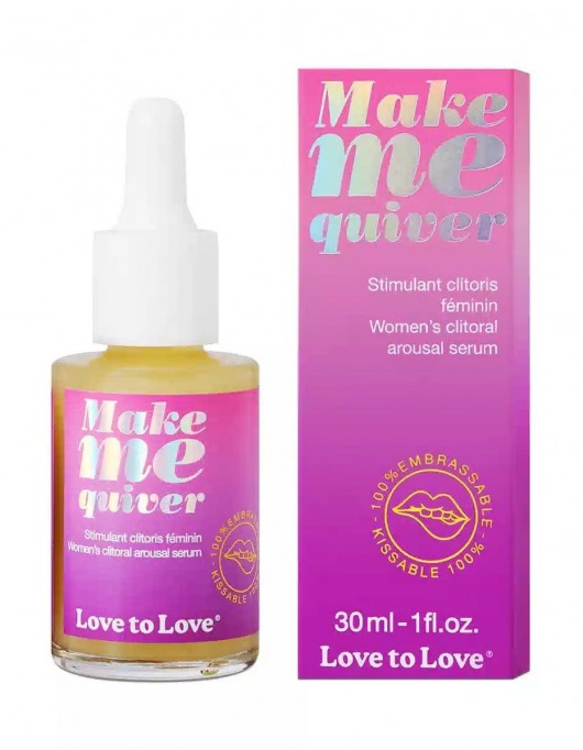 Возбуждающие капли для клитора Make Me Quiver - 30 мл. - Love to Love - купить с доставкой в Екатеринбурге