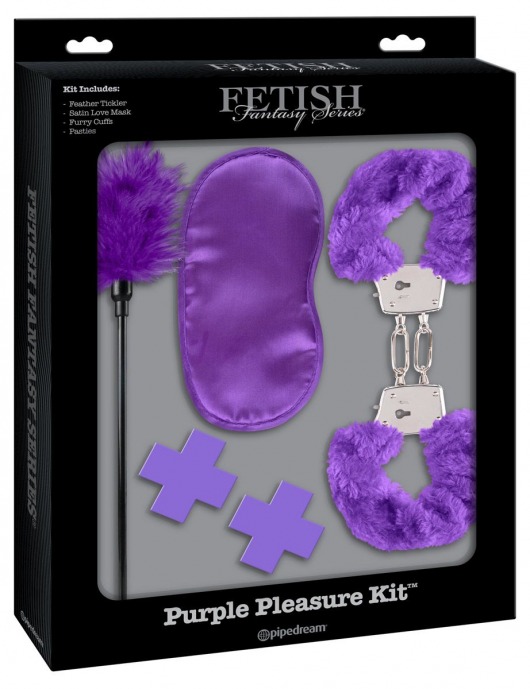 Набор для интимных удовольствий Purple Passion Kit - Pipedream - купить с доставкой в Екатеринбурге