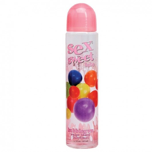 Вкусовой лубрикант Sex Sweet Lube Bubble Gum с ароматом жевачки - 197 мл. - Topco Sales - купить с доставкой в Екатеринбурге