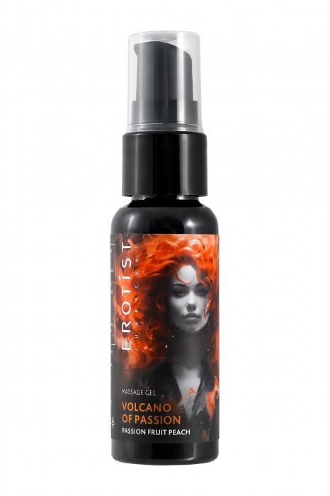 Гель с эффектом вибрации Volcano Of Passion со вкусом персика и маракуйи - 25 мл. - Erotist Lubricants - купить с доставкой в Екатеринбурге