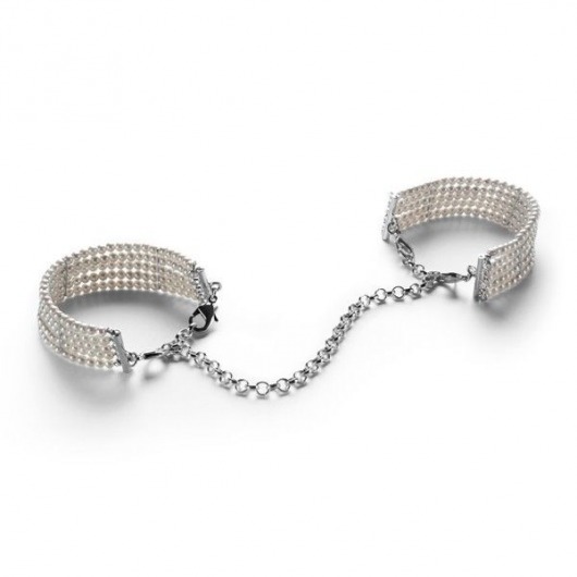 Дизайнерские наручники Plaisir Nacre Bijoux - Bijoux Indiscrets - купить с доставкой в Екатеринбурге