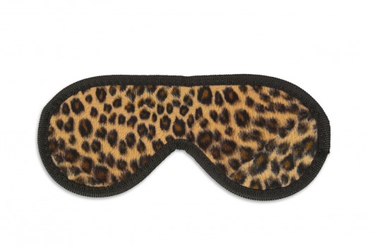 Закрытая маска леопардовой расцветки - Пикантные штучки - купить с доставкой в Екатеринбурге