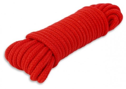 Красная веревка для связывания - 10 м. - Пикантные штучки - купить с доставкой в Екатеринбурге