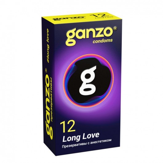 Презервативы с анестетиком для продления удовольствия Ganzo Long Love - 12 шт. - Ganzo - купить с доставкой в Екатеринбурге