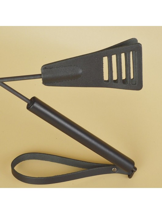 Черный кожаный стек «Сириус» - 60 см. - Sitabella - купить с доставкой в Екатеринбурге