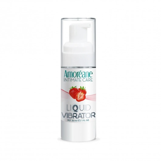 Жидкий вибратор со вкусом клубники Amoreane Strawberry - 30 мл. - Amoreane - купить с доставкой в Екатеринбурге