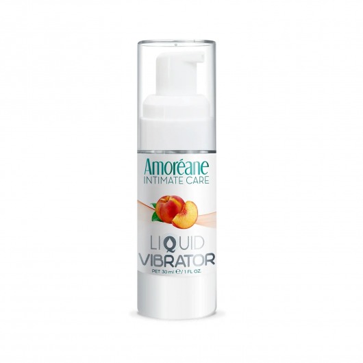 Жидкий вибратор со вкусом персика Amoreane Peach - 30 мл. - Amoreane - купить с доставкой в Екатеринбурге