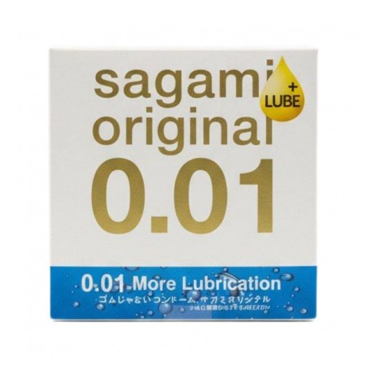 Увлажнённый презерватив Sagami Original 0.01 Extra Lub - 1 шт. - Sagami - купить с доставкой в Екатеринбурге