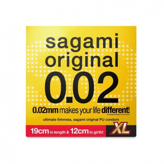 Презерватив увеличенного размера Sagami Original 0.02 XL-size - 1 шт. - Sagami - купить с доставкой в Екатеринбурге