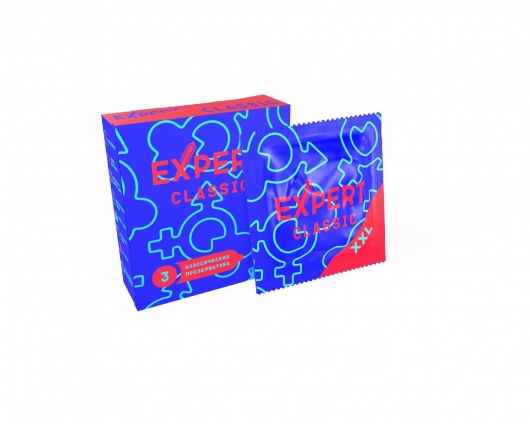 Презервативы увеличенного размера Expert Classic XXL - 3 шт. - Expert - купить с доставкой в Екатеринбурге