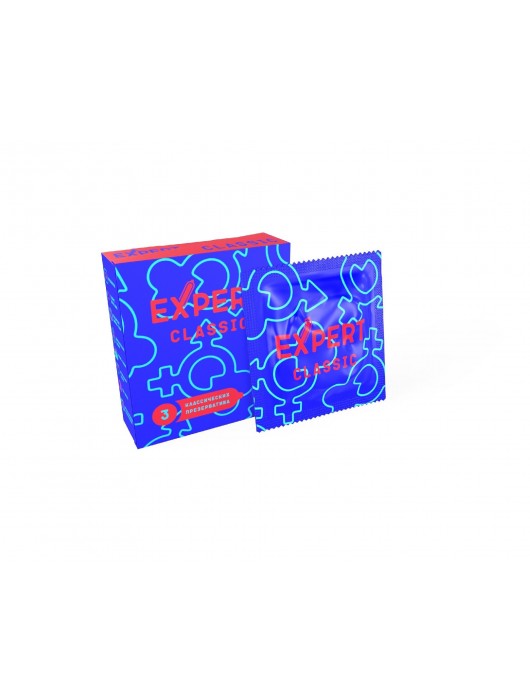 Классические презервативы Expert Classic - 3 шт. - Expert - купить с доставкой в Екатеринбурге