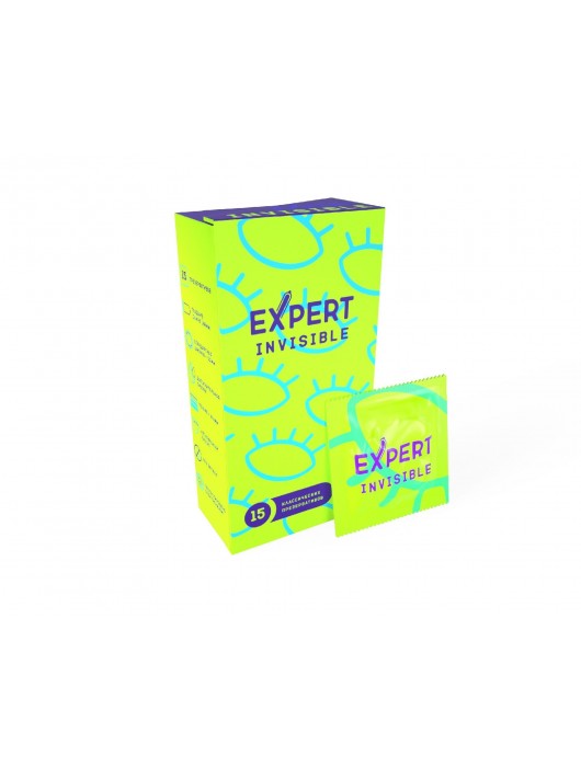 Ультратонкие презервативы Expert Invisible - 15 шт. - Expert - купить с доставкой в Екатеринбурге
