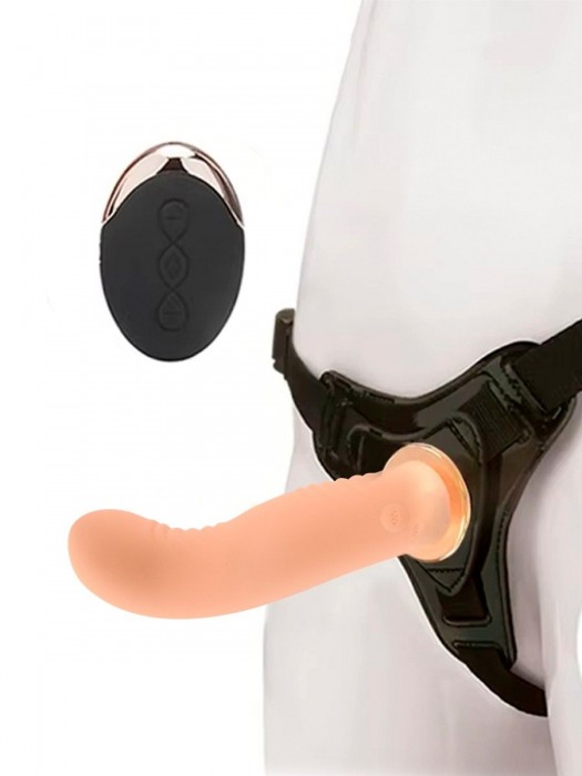 Женский вибрострапон со съемной насадкой и пультом ДУ - Erokay - купить с доставкой в Екатеринбурге