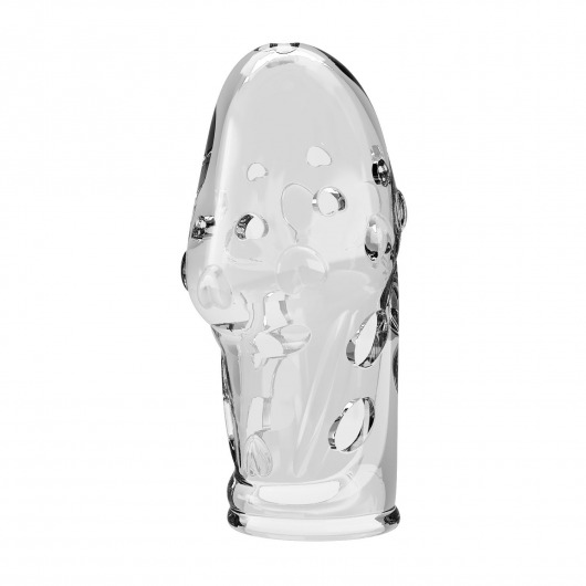 Прозрачная насадка на пенис Booker - 8 см. - Baile - в Екатеринбурге купить с доставкой