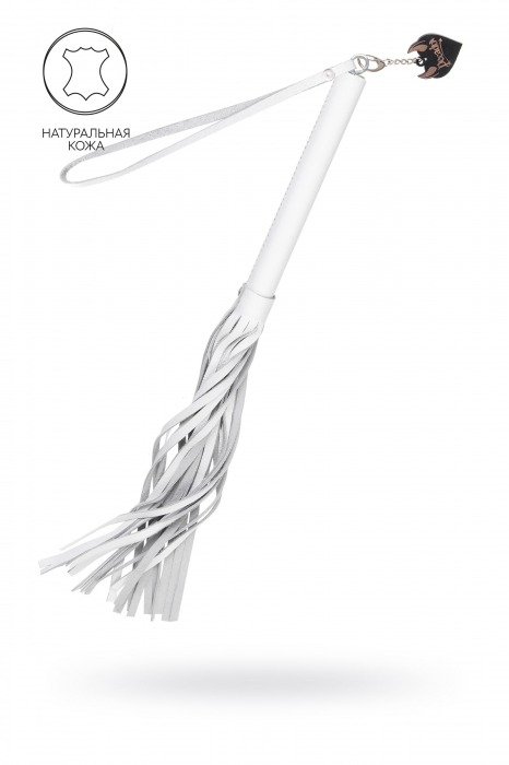 Белая кожаная плеть - 50 см. - Pecado - купить с доставкой в Екатеринбурге