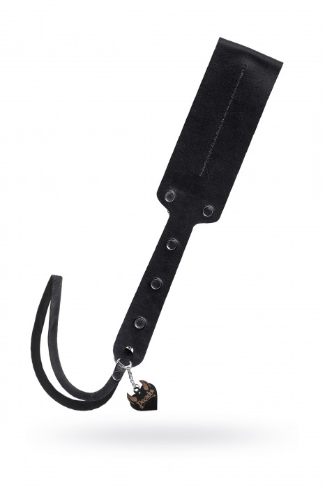 Черный кожаный пэддл - 32 см. - Pecado - купить с доставкой в Екатеринбурге