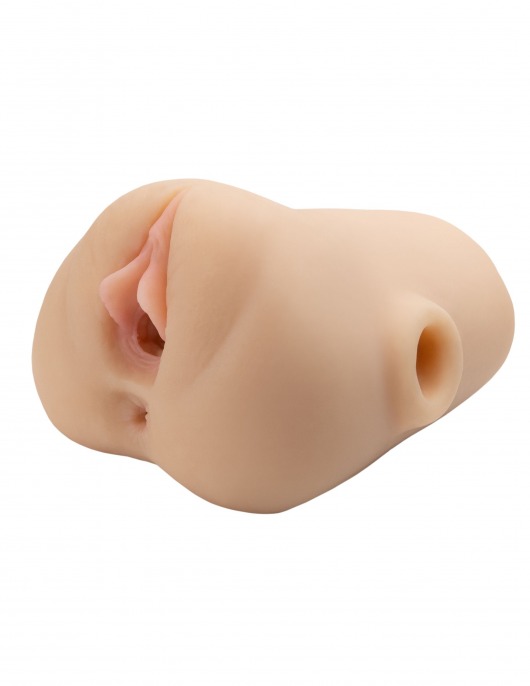 Телесный мастурбатор с вибрацией Double Pounder Vibrating Squeeze Stroker - Pipedream - в Екатеринбурге купить с доставкой