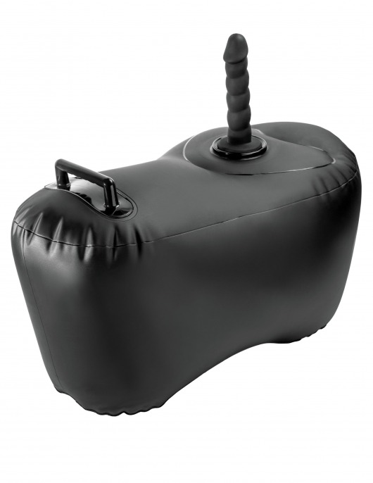 Черное надувное кресло с платформой для фиксации дилдо Body Dock Inflatable Love Seat - Pipedream - купить с доставкой в Екатеринбурге