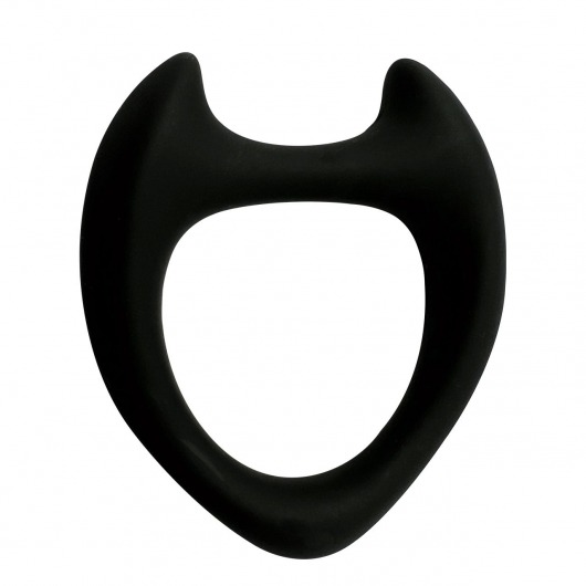 Черное эрекционное кольцо с рожками Wooomy Toro M - Adrien Lastic - в Екатеринбурге купить с доставкой