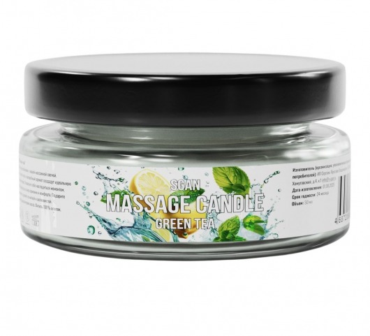 Массажная свеча «Зелёный чай» - 50 мл. - SGAN - купить с доставкой в Екатеринбурге