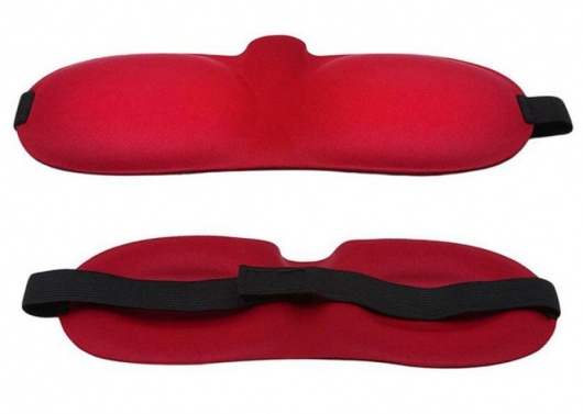 Красная глухая маска на резинке - Sitabella - купить с доставкой в Екатеринбурге