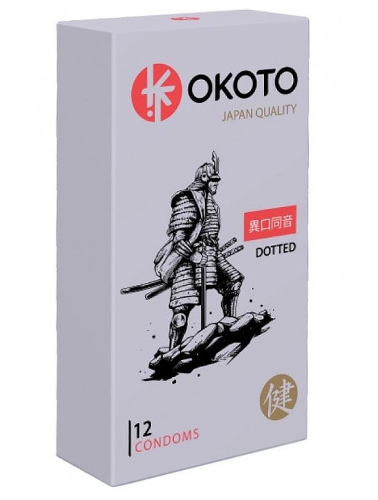 Точечные презервативы OKOTO Dotted - 12 шт. - Sitabella - купить с доставкой в Екатеринбурге