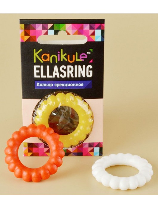 Цветное рельефное эрекционное кольцо Ellasring - Sitabella - в Екатеринбурге купить с доставкой