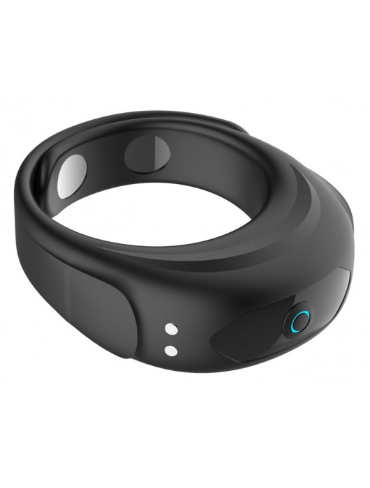 Черное эрекционное виброкольцо на ремешках - Boys of Toys - в Екатеринбурге купить с доставкой